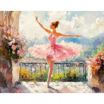 RUOPOTY Diy Painting By Numbers Kit Танцовщица Картина на холсте Раскраска по номерам Изделия ручной работы для украшения дома 40x50cm NO Frame