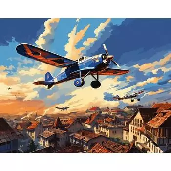 RUOPOTY фото на заказ картина по номерам для взрослых с рамкой пейзаж картина по номерам холст DIY ручная краска подарок 40x50cm NO Frame