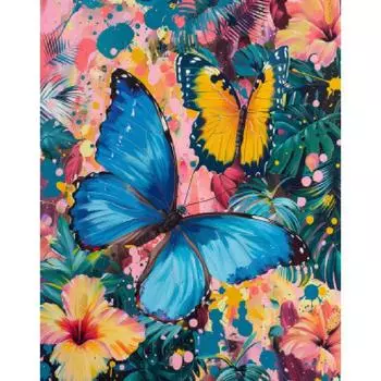 RUOPOTY Картина Diy Картина по номерам Бабочка Животные Современное настенное искусство Раскраска по номерам Для взрослых Подарок Diy 40x50cm NO Frame