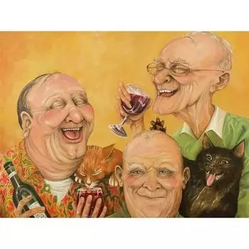 RUOPOTY картина по номерам бабушка и дедушка Diy картина по номерам старая пара ручная роспись подарок украшение дома 40x50cm NO Frame