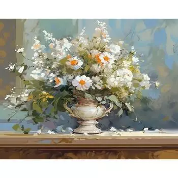 RUOPOTY картина по номерам цветок с рамкой акриловая краска по номерам наборы для взрослых Diy Art домашний декор