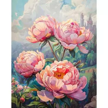 RUOPOTY картина по номерам цветы Diy картины по номерам краска на холсте для украшения дома 40x50cm NO Frame