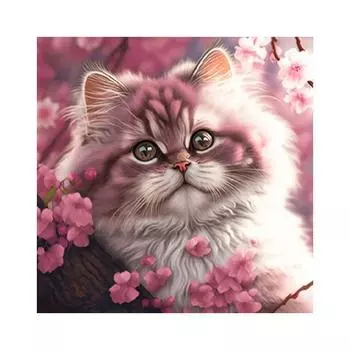 RUOPOTY картина по номерам цветы кошка фотографии по номерам рисунок на холсте ручная роспись животных подарочный набор Diy украшение дома