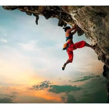 Ruopoty картина по номерам для взрослых подарок «сделай сам» скалолазание пейзаж картина по номерам стартовый набор индивидуальный подарок 40x50cm NO Frame