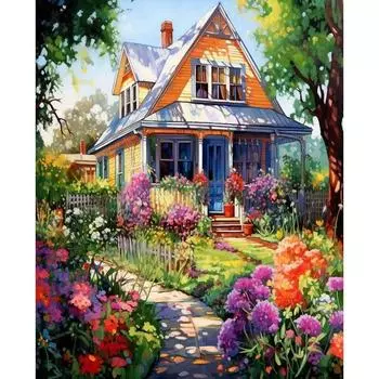 Ruopoty картина по номерам красивый пейзаж акриловые краски картина с цифрами на холсте украшение дома для 40x50cm NO Frame