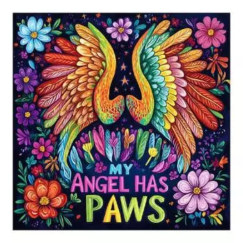 RUOPOTY Картина по номерам «Крылья ангела» Наборы акриловых красок на холсте Настенная картина Цветок для домашнего декора 40x40cm NO Frame