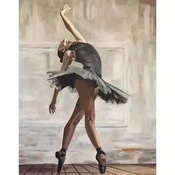 Ruopoty картина по номерам на холсте, картины по номерам, комплект для взрослых, балетная девушка, ручная роспись, краска для стен, домашний декор 40x50cm NO Frame