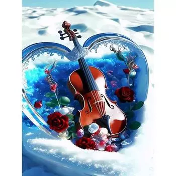 Ruopoty картина по номерам пейзаж гитара пейзаж ручная роспись стены книги по искусству DIY рамка рисунок на холсте пляж домашний декор 40x50cm NO Frame