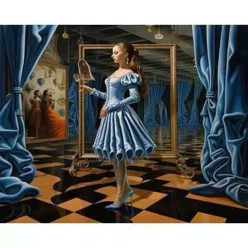 RUOPOTY картина по номерам с рамкой для женщин и девочек абстрактные животные цветы картина настенная акварель художественные ремесла Настенный декор 40x50cm NO Frame