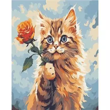 RUOPOTY картина по номерам собака на холсте с рамкой набор «сделай сам» для взрослых рисунок животного акриловая раскраска по номерам искусство 40x50cm NO Frame