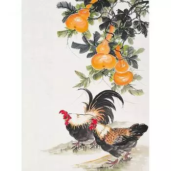 RUOPOTY картина «сделай сам» по номерам петух Tekening Op холст картина «сделай сам» по номерам картина с изображением животных домашний декор 40x50cm NO Frame