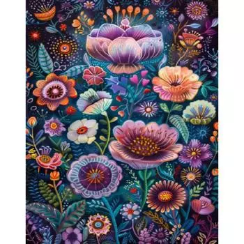 RUOPOTY Картина своими руками по номерам Цветы Раскраска по номерам для взрослых на холсте Поделки своими руками Декор стен 40x50cm NO Frame