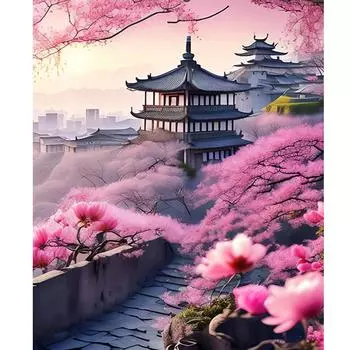 RUOPOTY краска по номерам для взрослых начинающих пейзаж Diy акриловые цифры набор для рисования для домашнего декора стен 40x50 см с рамкой 40x50cm NO Frame