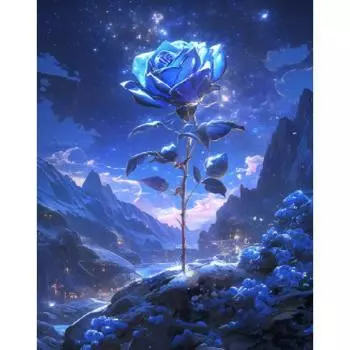 RUOPOTY Краска по номерам для взрослых, розовые цветы, холст, картина, ручная роспись, комплект, цвет по номерам для декора стен 40x50cm NO Frame