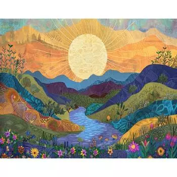 RUOPOTY Наборы для самостоятельной живописи по номерам «Закат», акриловая краска на холсте, подарок своими руками, домашний декор, настенное искусство ручной работы 40x50cm NO Frame