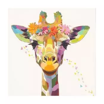 RUOPOTY Наборы для рисования по номерам Рисунок жирафа Холст Расписанный вручную Подарок Поделки своими руками Животные Домашний декор 40x50cm NO Frame