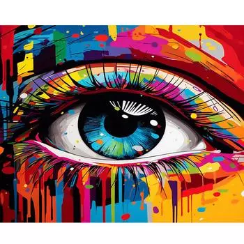 RUOPOTY Рамка DIY Картина по номерам Пейзаж Акриловая краска на холсте Современная настенная художественная картина по номерам Гостиная 40x50 см 40x50cm NO Frame