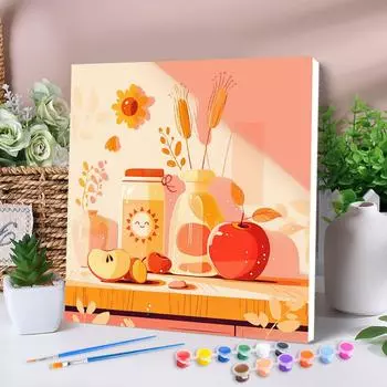 RUOPOTY Рамка Diy Paint By Numbers Kits Цветы Diy Crafts Handmade By Numbers Starter Kit Diy Gifts For Home Wall Art 40x50cm NO Frame