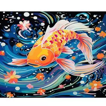 RUOPOTY Рамка для рисования по номерам для взрослых, наборы для самостоятельного изготовления, ручная роспись животных на холсте с маслом, рисунок, раскраска по онемению 40x50cm NO Frame