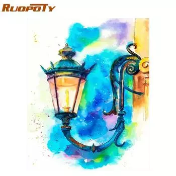 RUOPOTY Рамка «сделай сам», картина по номерам, акриловая настенная картина на холсте, картина для украшения дома 40x50 см 40x50CM NO Frame