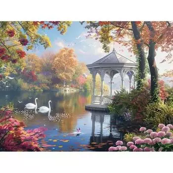 RUOPOTY Раскрашенная вручную картина по номерам для взрослых Наборы для рисования пейзажей Акриловые краски Рисование по номерам Персонализированный подарок 40x50cm NO Frame