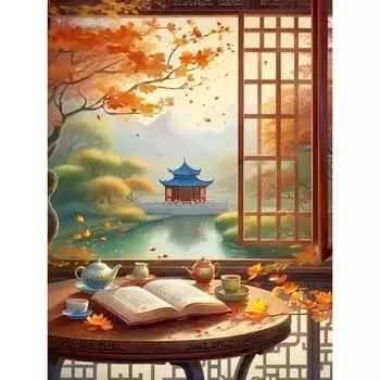 Ruopoty, современная картина по номерам, подарочный пейзаж, картина для взрослых, рисунок по номерам, домашний декор на холсте, Kill Time 40x50cm NO Frame