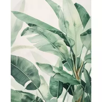 RUOPOTY Зеленые растения, картина по номерам на холсте, картины по номерам, цветы, живопись по номерам, товары для рукоделия для взрослых, набор «сделай сам», подарок 40x50cm NO Frame