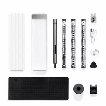 Рупутас Литиевая прецизионная отвертка Wowstick со светодиодной подсветкой и магнитной перезаряжаемой электрической отверткой Набор инструментов для ремонта с 56 битами для большинства