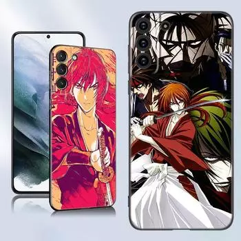 Rurouni Kenshin аниме черный силиконовый чехол для телефона Samsung Galaxy S23 S21 S20 FE S24 S22 Ultra S10E S10 S9 S8 Plus Samsung S21