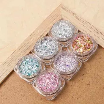 Русалка блестящие хлопья украшения для дизайна ногтей блестящие хлопья смешанные блестки для дизайна ногтей блестки для ногтей