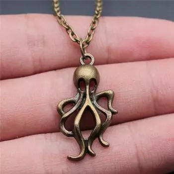 Русалка Дельфин ожерелье аксессуары ручной работы старинные ювелирные цепи длина 43 + 5 см