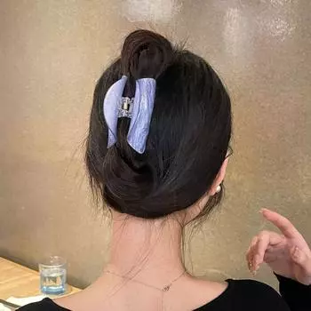 Русалки Голубой Простая Летняя Заколка Для Волос Корейский Милый Головной Убор Полукруглая Шпилька Акриловый Коготь Для Волос аква голубой