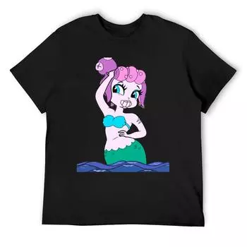 Русалочка (Кала Мария) Футболка Одежда Хиппи Футболки с рисунком Рэпера Футболки Sublime Mens Champion S белый