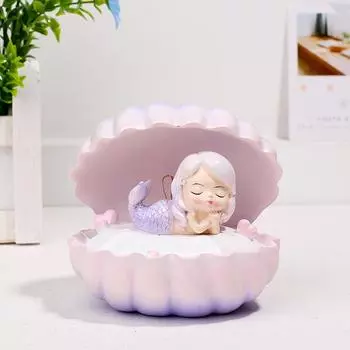 Русалочка Сердце Звездный Свет Спальня Креативный Дом Ночник Кнопочный элемент StyleE