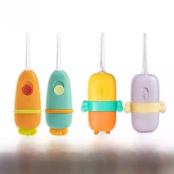 Rushan Luminous Ear Picker для младенцев и малышей - Набор для бережной чистки ушных каналов Small crab with storage box оранжевый