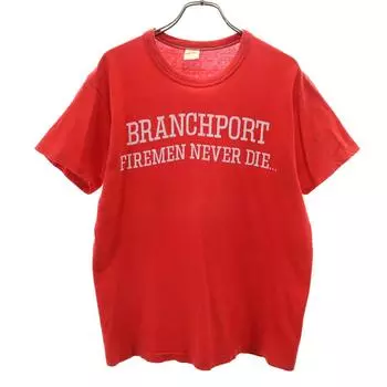 RUSSELL 70-е 80-е Сделано в США Винтажная футболка с коротким рукавом M Одинарная строчка Мужская Б/У