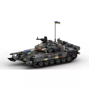 Russian T-72 Heavy Main Battle Tank Building Block Model Assembly Toy Compatible Small Particle Set