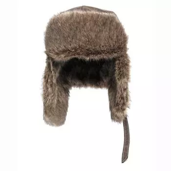 Русская шапка, толстая теплая кожаная зимняя шапка, мужская и женская, ветрозащитная, пушистая меховая шапка-бомбер, лыжная шапка-ушанка, русская ушанка XL чёрный