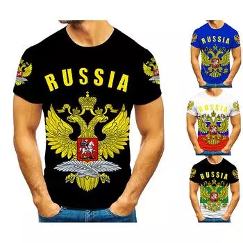Русские футболки мужские/женские 3D флаг России орла принт летняя повседневная футболка унисекс хип-хоп панк рок футболка большие размеры S