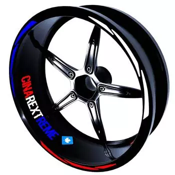 Русский дизайн, белый, синий, красный, русская наклейка на обод CinarExtreme