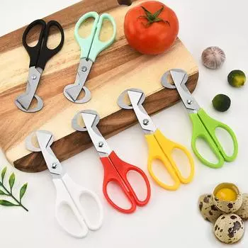 Rust Resistant Durable Kitchen Tool Quail Egg Opener Quail Egg Scissor Egg Shells Scissors синий