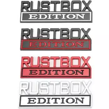 RUSTBOX Edition Emblem Stickers 3D Metal Badge Decal Car Styling Accessories Sticker чёрный