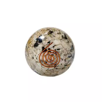 Рутил Кварц Спиральная Чакра Натуральный Камень Органитная Сфера