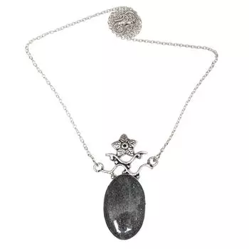 Рутиловый кварцевый драгоценный камень, ювелирное украшение ручной работы на День матери, ожерелье 20 дюймов