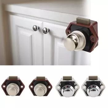 RV Caravan Boat Ящик Защелка Кнопка Замки Мини Диаметр 20 мм Кемпер Автомобильный Замок Для Мебельной Фурнитуры коричневый