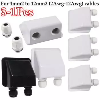 RV Caravan PV Bracket Caravan Solar Car Junction Box Solar Cable Motorhome Connector Box Motorhome RV Yacht Car Accessories