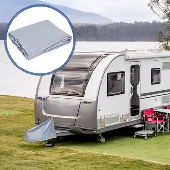 RV Caravan Towing Hitch Cover Universal Waterproof Trailer Jack Dust-Proof Coupling Protection Cover Heavy-Duty Prevent Rust серый