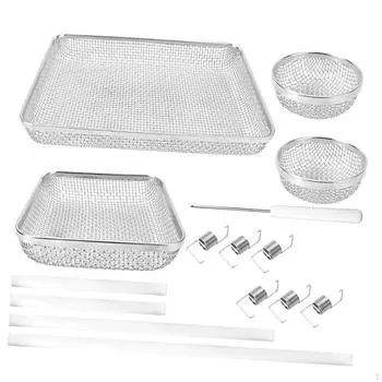 RV Furnace Vent Cover Stainless Steel Mesh Ventilation with Installation Tool Versatile Easy