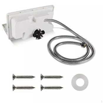 RV Экстерьер Уличный Душ Ручная Лодка Кемпинг Караван Аксессуары Части белый