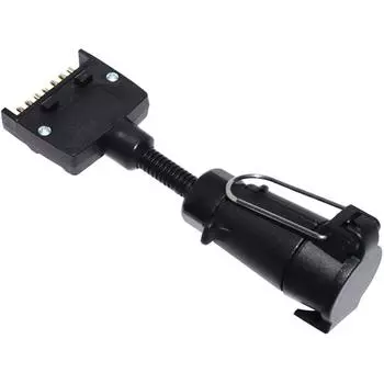 RV Плоская вилка папа к большой круглой розетке для кемпера Прочная розетка для прицепа